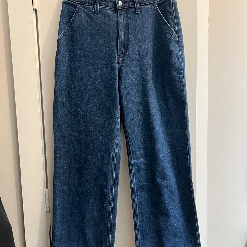 Abercrombie & Fitch ‘The 90’s Relaxed Jean - High Rise’ Dark Blue Denim Jeans